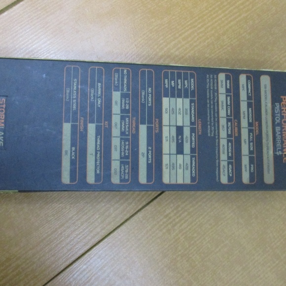 StormLake Replacement Barrel S&W M&P 45ACP, 5.3" .578-28 Stainless PN 34123 - Picture 10 of 14